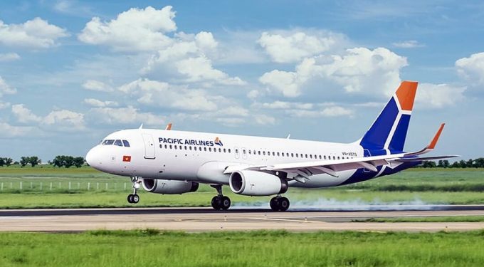 Một tàu bay A320 của Pacific Airlines. Ảnh: PA