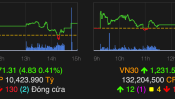 VN-Index tăng gần 5 điểm sau phiên 8/7. Ảnh: VNDirect